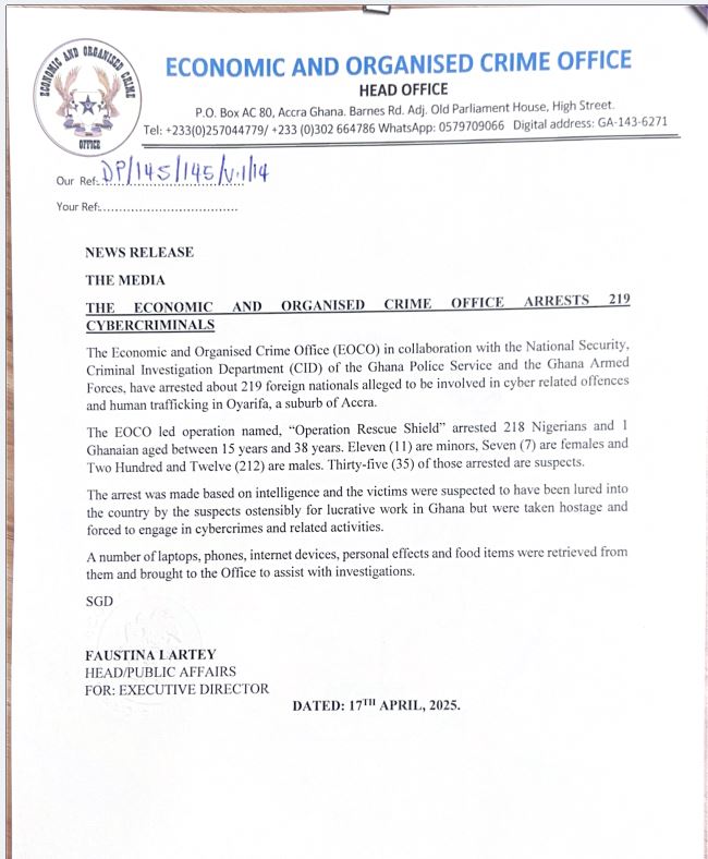 eoco arrests cyber criminals