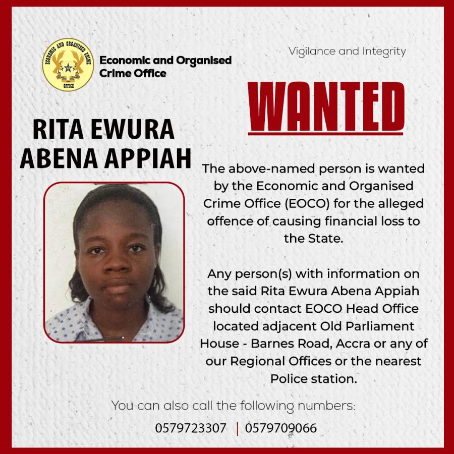  WANTED - RITA EWURA ABENA APPIAH