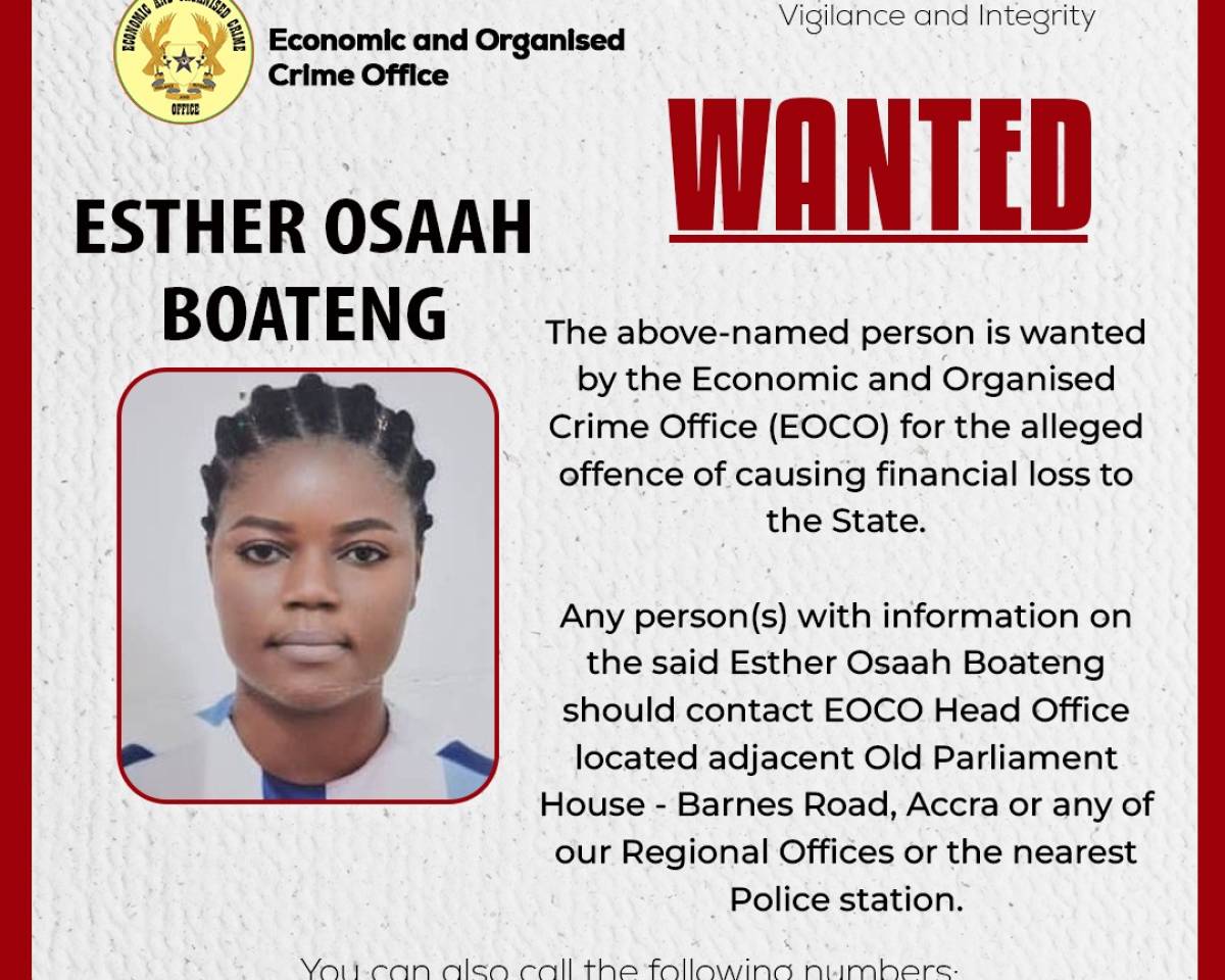   WANTED - ESTHER OSAAH BOATENG