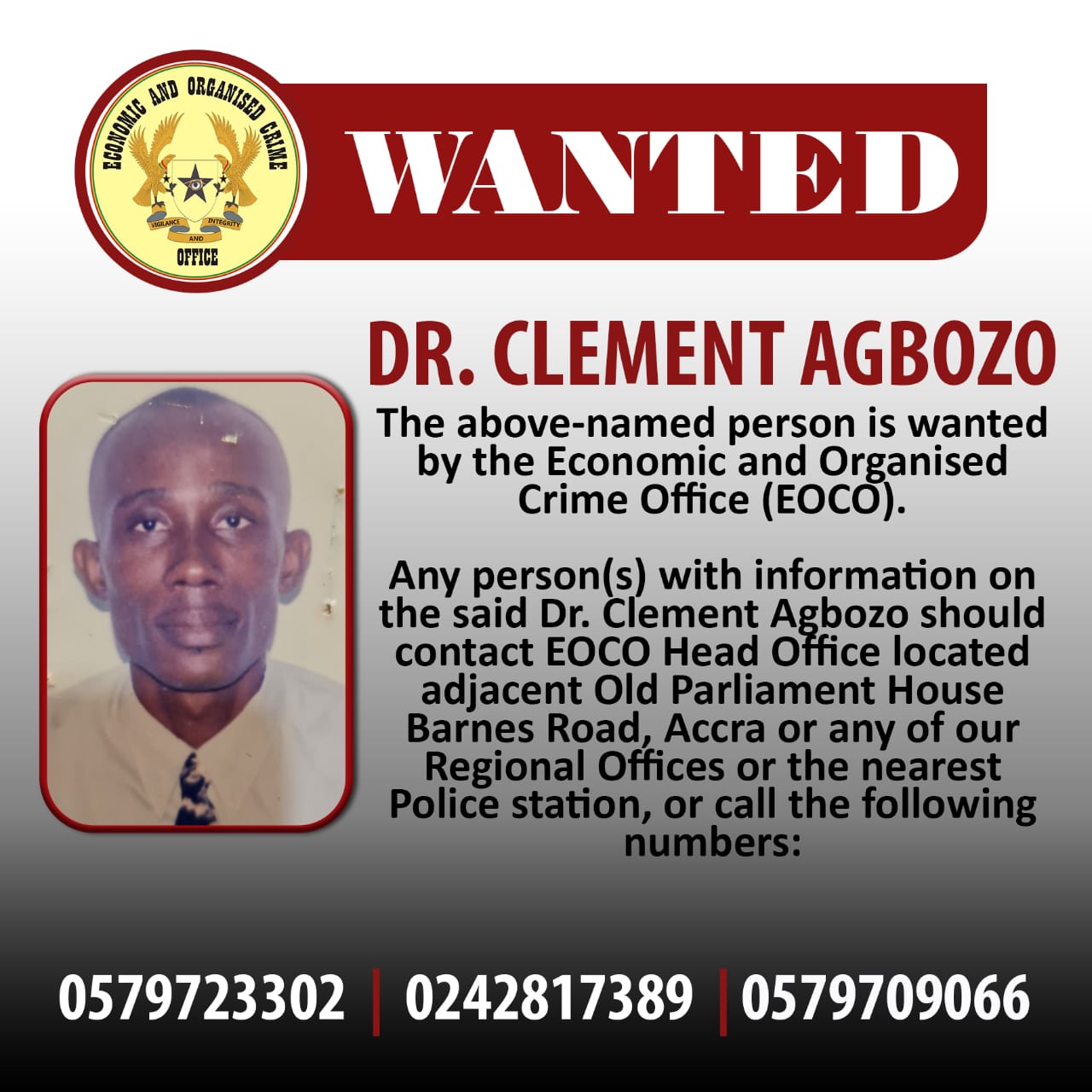DR. CLEMENT AGBOZO