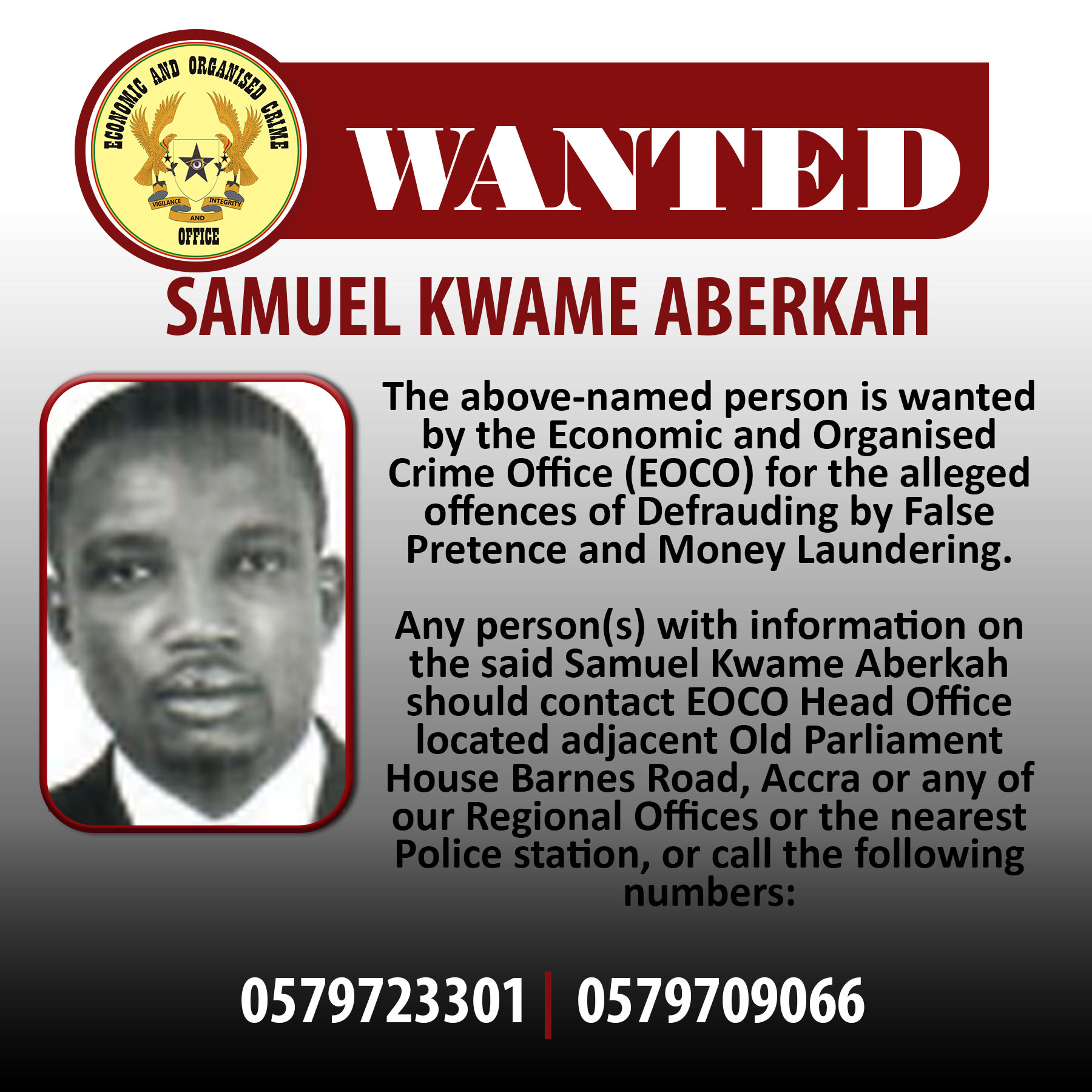 SAMUEL KWAME ABERKAH PUBLISHED